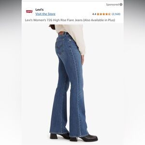 Levi's Women's 726 High Rise Flare Jeans